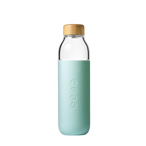 Glass Water Bottle / Mint