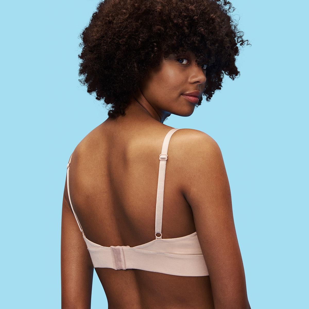 Hub Shop - Organic cotton triangle bra in rose nude🧡 Link to view @ organicbasics edit.