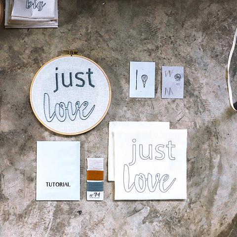 Embroidery Hoop Kit / Just Love