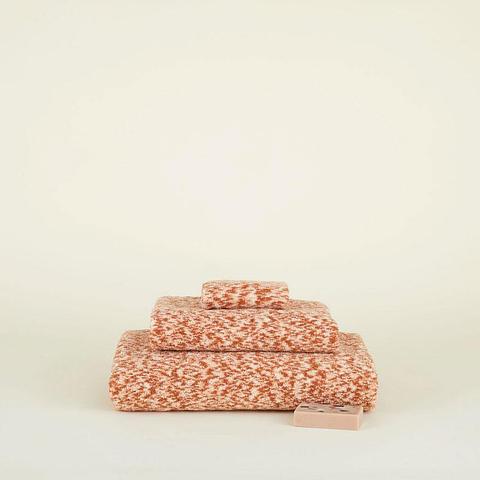 Space Dye Terry Towel - Terracotta